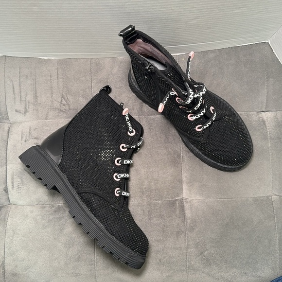 DKNY Girls Ava Speed Moto Sparkle Boots Size 4 NWOT - Picture 11 of 14